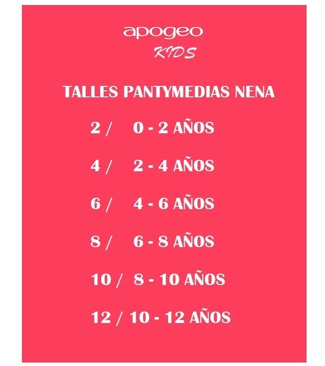 Media Can Can Panty Opaca Gruesa Nena Colegio Apogeo 2300