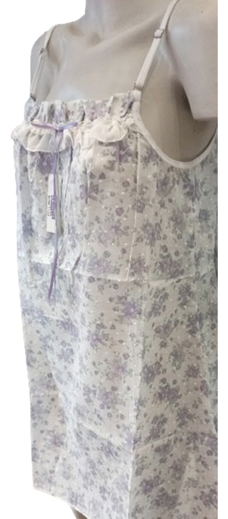 Camison De Verano Algodon Estampado Marcela Ferz 827294