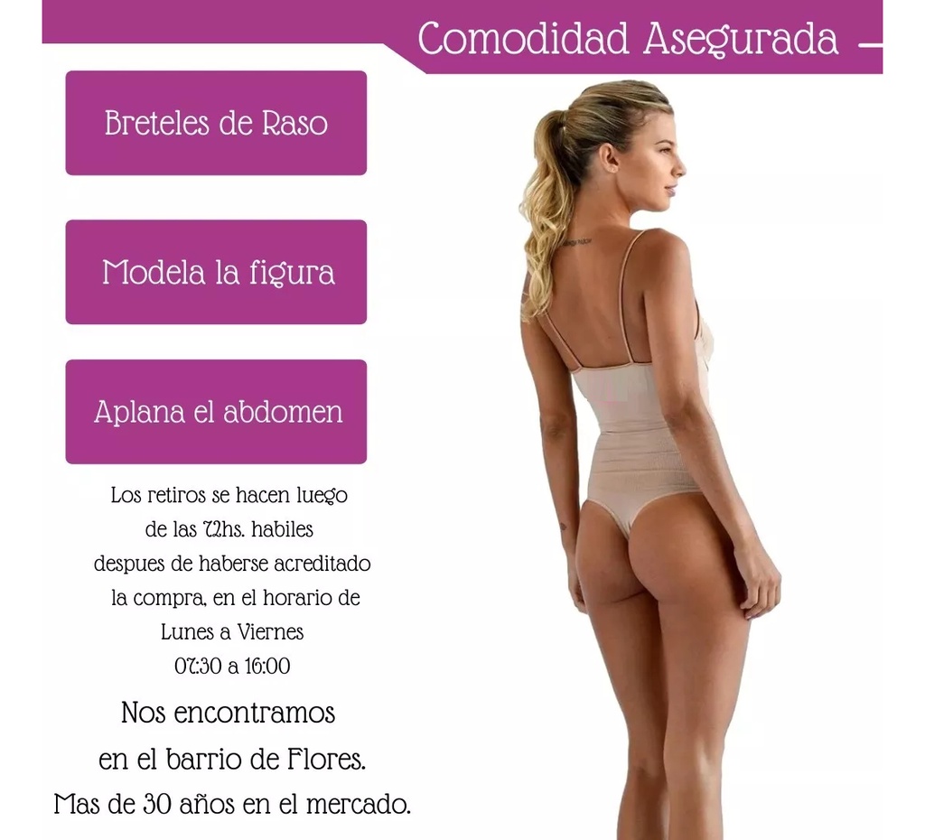Body Colaless Enterito Modelador Reductor Lycra Mora Ar 1859