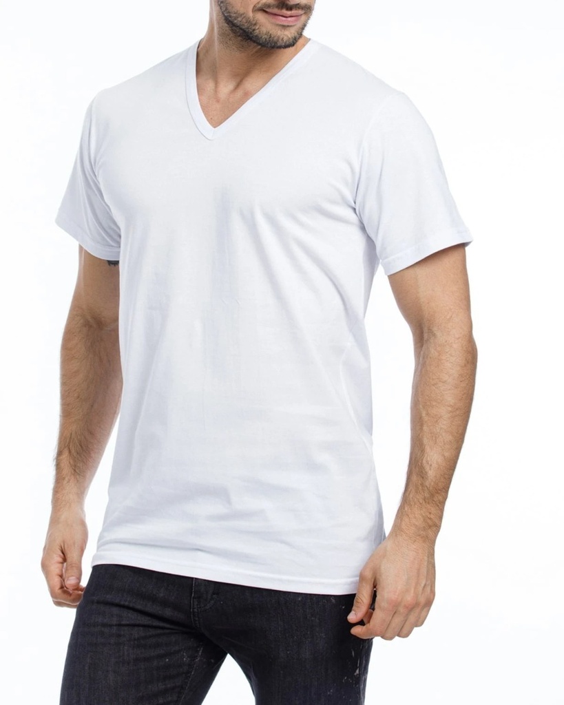 Camiseta Termica Cuello V Algodón Manga Corta Eyelit Art 192