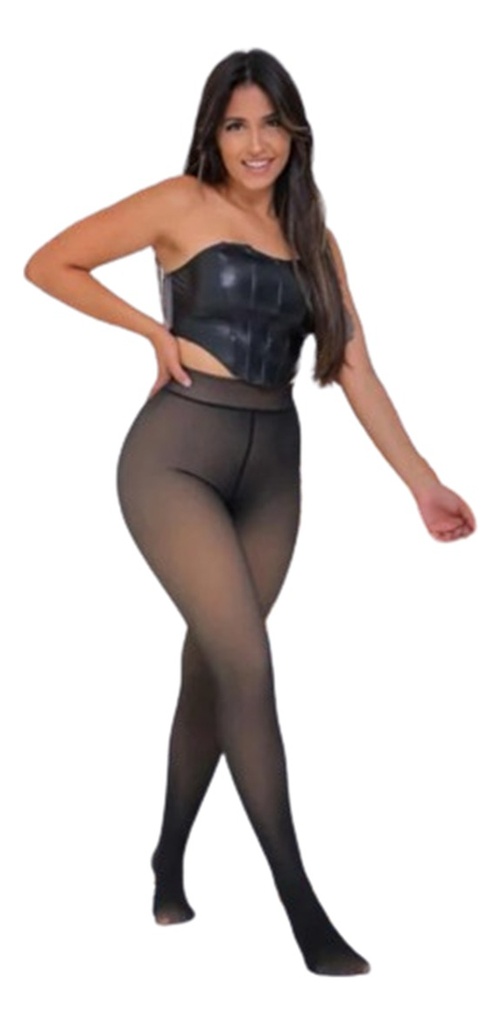 Can Can Efecto Piel  Calza Termica Frizada Premium Importada