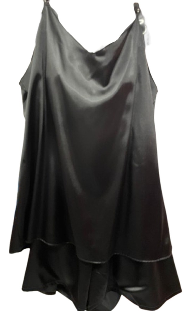 Pijama Mujer De Seda Satén Musculosa Short Nicolle Naira 702