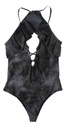 Malla Traje De Baño Volados Body Batik Colaless Valus Nadine Negro 2j M-2