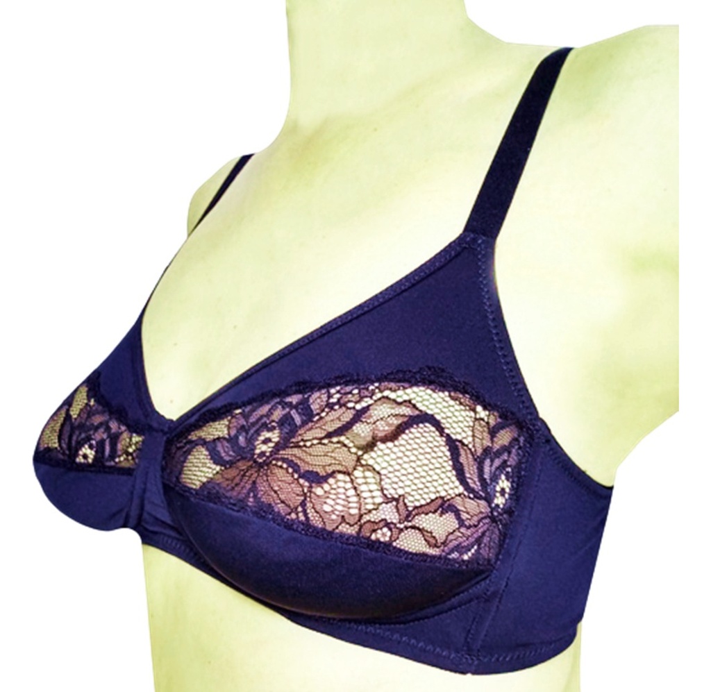 Corpiño Reductor Sin Aro Lycra Y Encaje Meu Bem 18