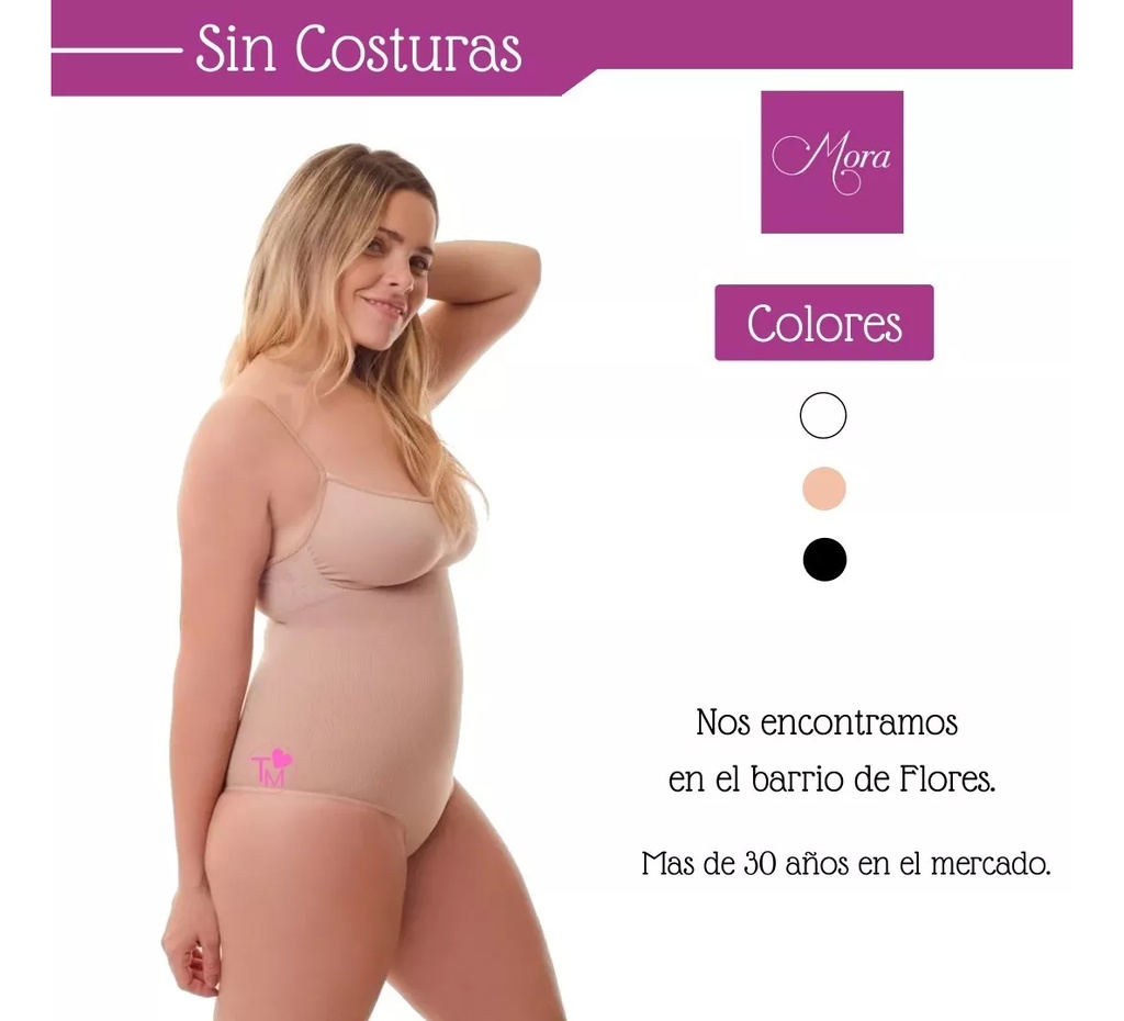 Body Colaless Enterito Modelador Reductor Lycra Mora Ar 1859