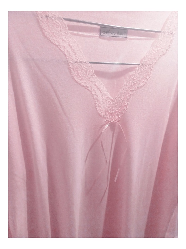 Camison Señora  Algodon Manga Larga Maria Elisa 1388