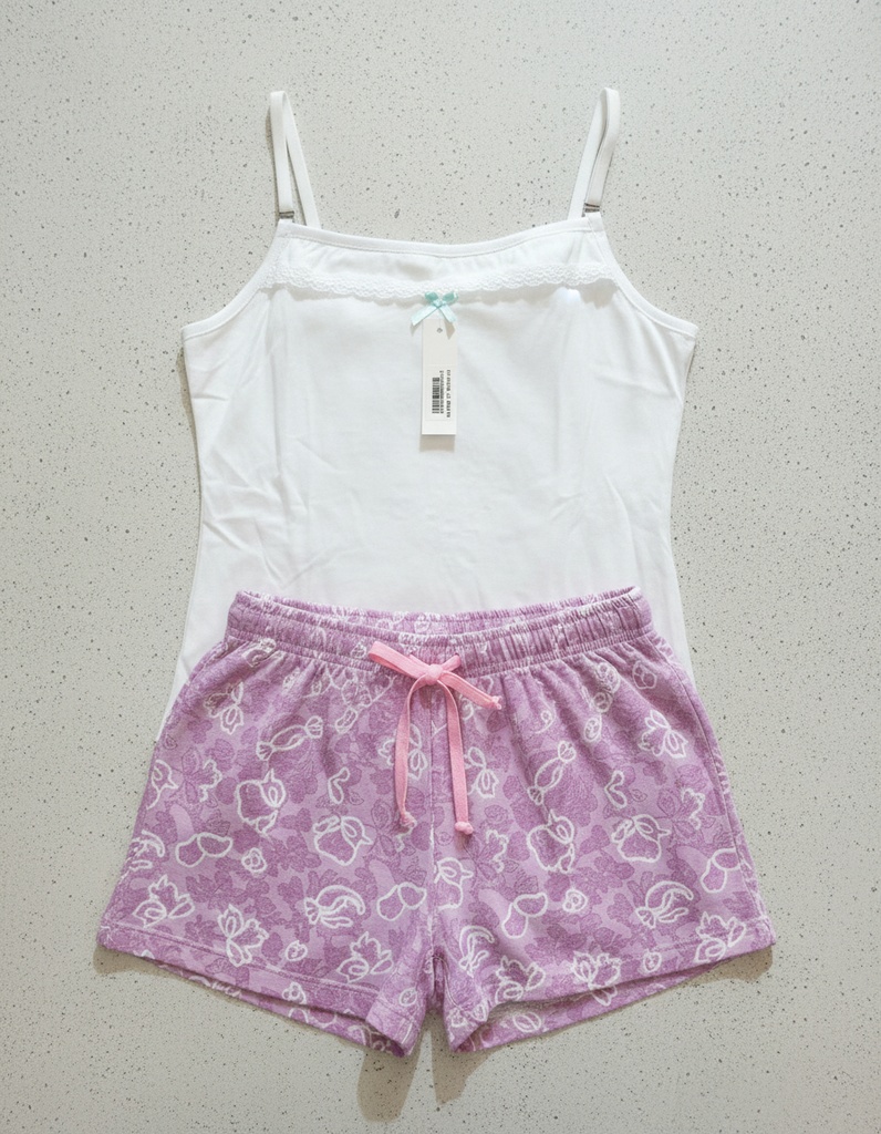 FERZ 828392 BR Y VOLADO LISO / SHORT ESTAM