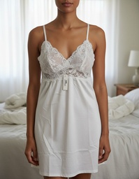 Camisolin De Algodon Con Encaje Sexy Marcela Ferz 827403