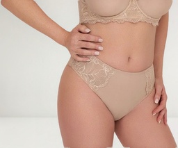 Bombacha Vedetina Tiro Alto Lycra Encaje So Pink! Ar 65302